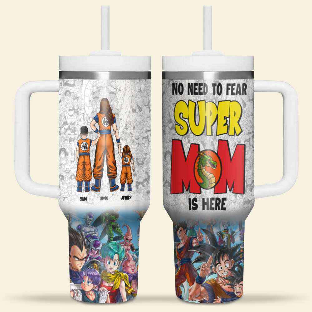 Super Dad Anime Personalized Tumbler - Father's Day Gift Tumbler Cup PopCulturePrints