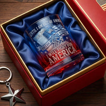 Load image into Gallery viewer, Until I Am Out of Ammo - Freedom Round Glass - Custom Gifts for Patriots Glass PopCulturePrints
