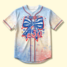 Load image into Gallery viewer, Celebrate Freedom in Style - Personalized Independence Day Family Baseball Jersey - Gifts for Patriots and Loved Ones
