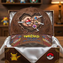 Load image into Gallery viewer, “Pokédad: The Man with the Greatest Balls” - Personalized Classic Cap for Dad, Grandpa &amp; More Caps PopCulturePrints
