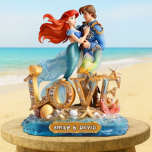 Load image into Gallery viewer, “Forever Under the Sea” - Personalized Undersea Couple Plaque - Unique Gifts for Couples Shaped Plaques PopCulturePrints
