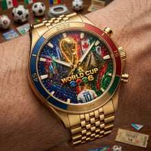 Load image into Gallery viewer, “Time for the Game!” - Global Championship Stainless Steel Men's Watch - Personalized Gift for Sport Lovers
