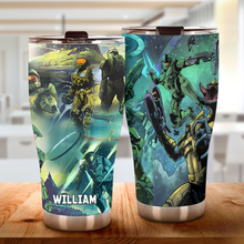 Load image into Gallery viewer, Personalized Sci-Fi Adventure 30oz Tumbler - Halo Inspired Tumbler Cup PopCulturePrints
