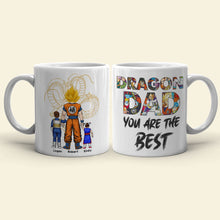 Load image into Gallery viewer, Personalized Dragon Dad Mug - Custom Anime-inspired Gift Coffee Mug PopCulturePrints
