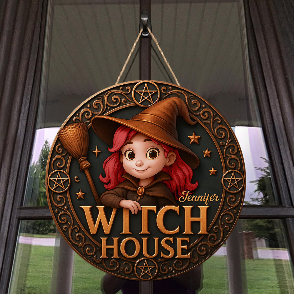“Welcome to Your Magical Abode!” - Witch House Wood Sign - Personalized Gift for Witch Lovers Wood Sign PopCulturePrints