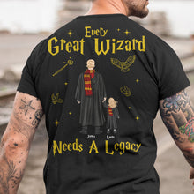 Load image into Gallery viewer, Custom Wizard Legacy T-shirt - Personalized Father and Child Magical Gift
