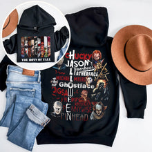 Load image into Gallery viewer, The Boys of Fall Halloween Horror Movie Characters T-Shirt
