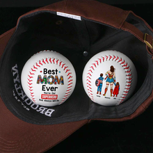Load image into Gallery viewer, Best MOM Ever - Personalized Baseball Gift for Super Moms Baseball PopCulturePrints
