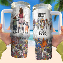 Load image into Gallery viewer, Personalized Best Mom Ever Anime Tumbler - Custom Mother&#39;s Day Gift Tumbler Cup PopCulturePrints
