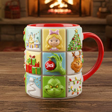 Load image into Gallery viewer, “Spread Holiday Cheer with Our Unique Puzzle Characters!” - Personalized Holiday Coffee Mug - Perfect Gift for Family, Friends, and Co-workers Coffee Mug PopCulturePrints
