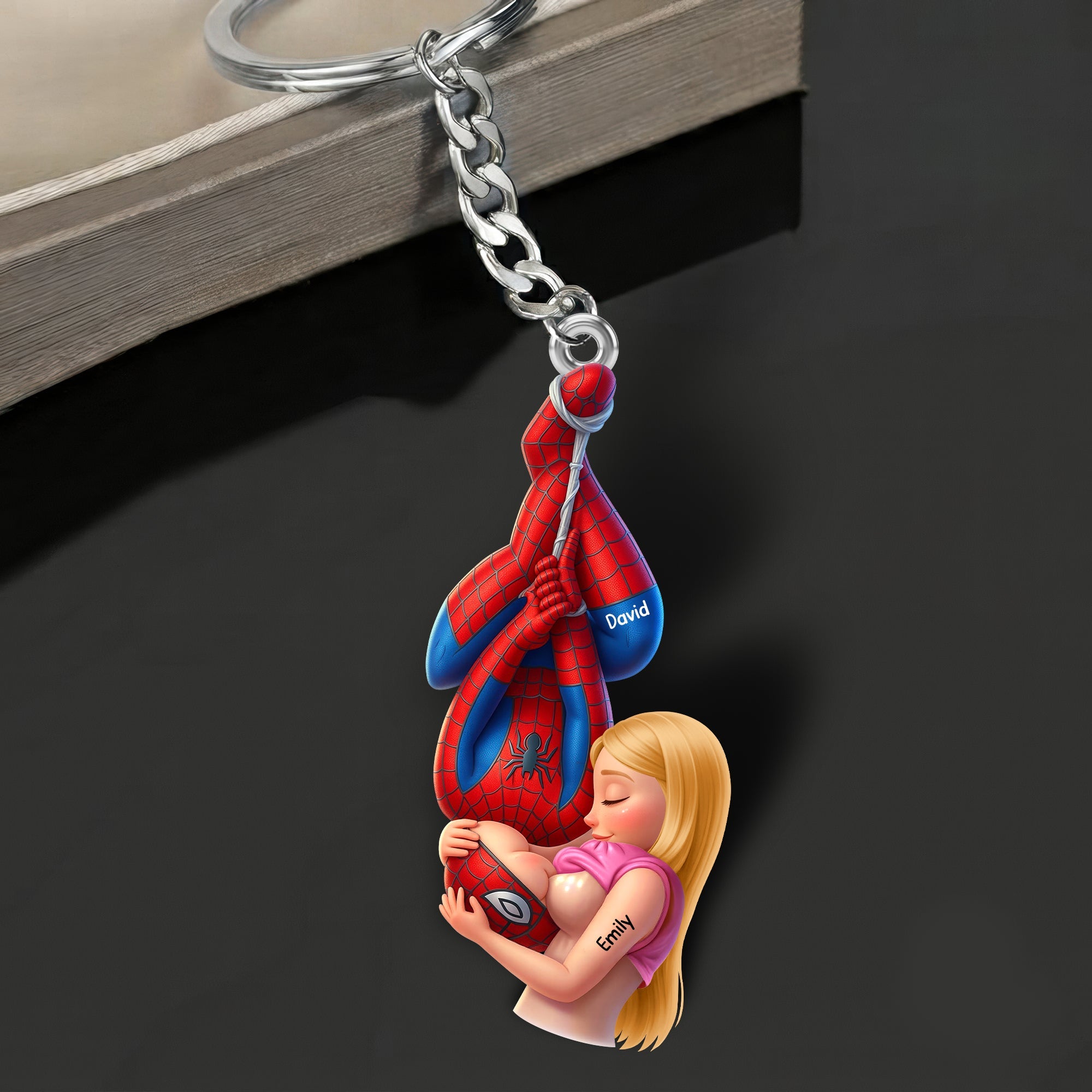 Chaos In Love Couple Keychain- Personalized Gifts For Couples 02HUQN290626 Keychains PopCulturePrints