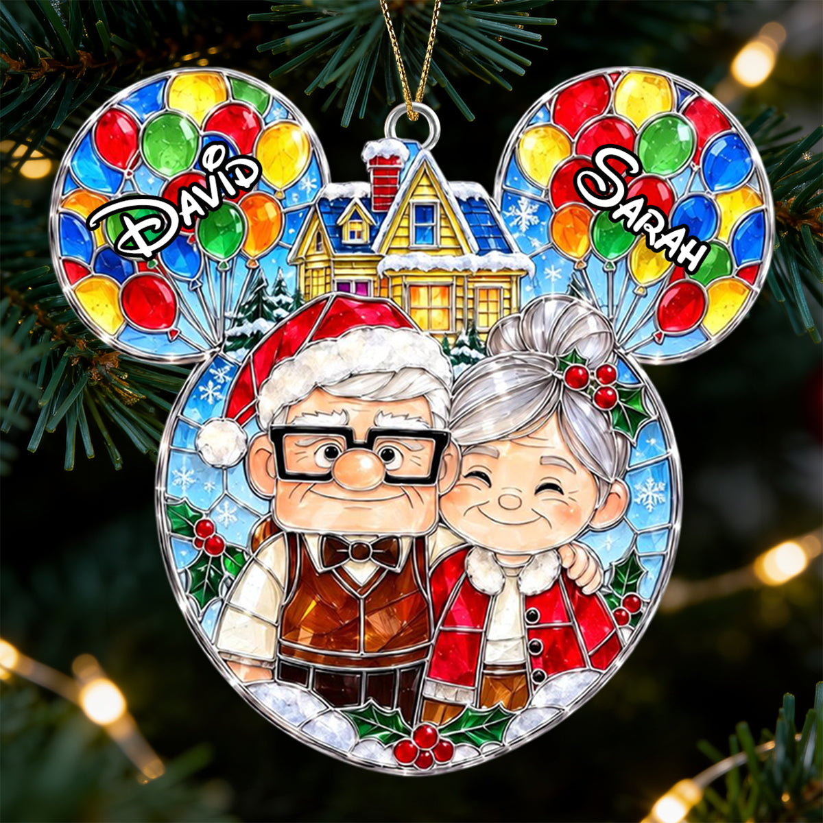 Dreamy Adventure Couple Ornament - Personalized Christmas Gift For Couples 06OHDT050926 Ornament PopCulturePrints