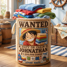 Load image into Gallery viewer, Wanted Adventure Laundry Basket - Personalized Gifts 03paqn110726 Laundry Basket PopCulturePrints
