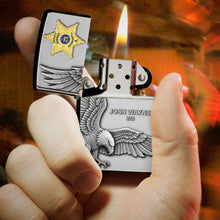 Load image into Gallery viewer, &quot;Honor the Brave – American Hero Police Lighter&quot; - Personalized Gift for Police Officers, Captains, Sheriffs Lighter PopCulturePrints
