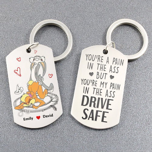 Custom Cartoon Couple Keychain - Personalized Valentine's Day Gifts Keychains PopCulturePrints