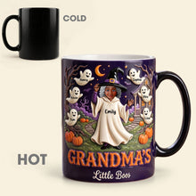 Load image into Gallery viewer, "Spook-tacular Moments Await!" - Personalized Halloween Magic Mug for Grandma &amp; Kids Coffee Mug PopCulturePrints
