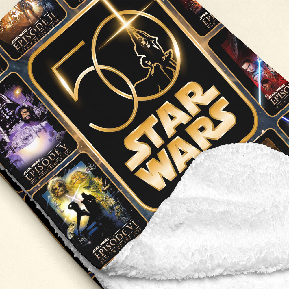 Celebrate the Force: Legendary Blanket - Personalized Anniversary Gifts for Star Wars Fans Blanket PopCulturePrints
