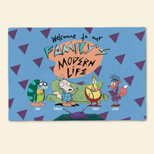 Load image into Gallery viewer, Personalized Family Modern Life Doormat Doormat PopCulturePrints
