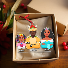 Load image into Gallery viewer, Custom Family Christmas Ornament - Fantasy Characters Design
