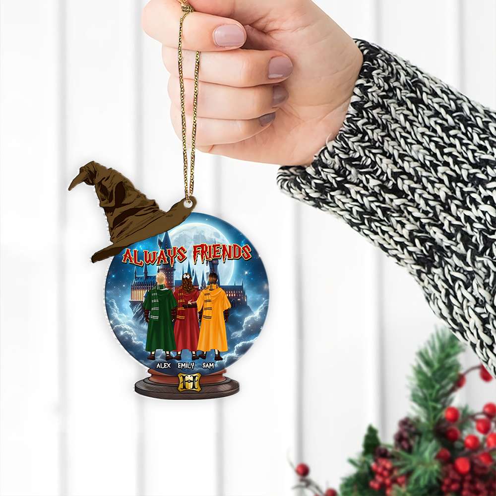 Personalized Harry Potter Friends Acrylic Snowball Ornament