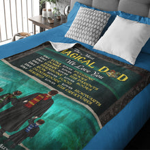 Load image into Gallery viewer, Personalized Magical Dad Blanket - Harry Potter Inspired
