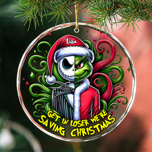 Load image into Gallery viewer, Personalized Christmas Ornament for Movie Fans - Jack and Grinch Design
