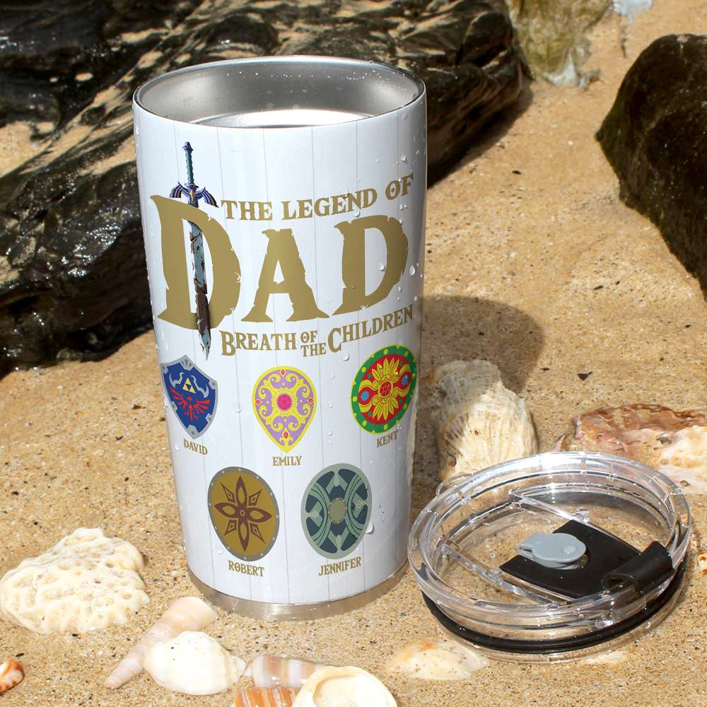 Personalized Legend of Dad Tumbler - Custom Names