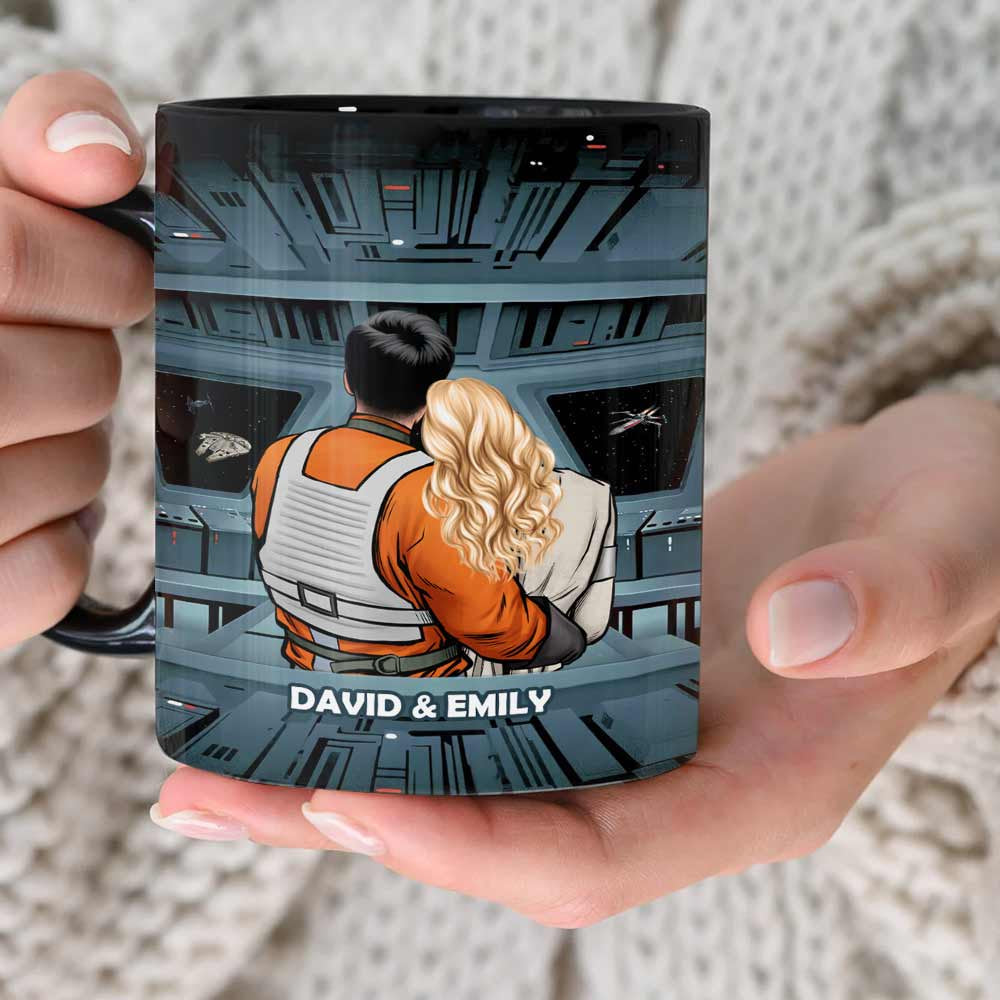 Personalized 'Galaxy' Couple Mug - Unique Anniversary Gift for Him & Her - Valentine's Day Gifts Coffee Mug PopCulturePrints