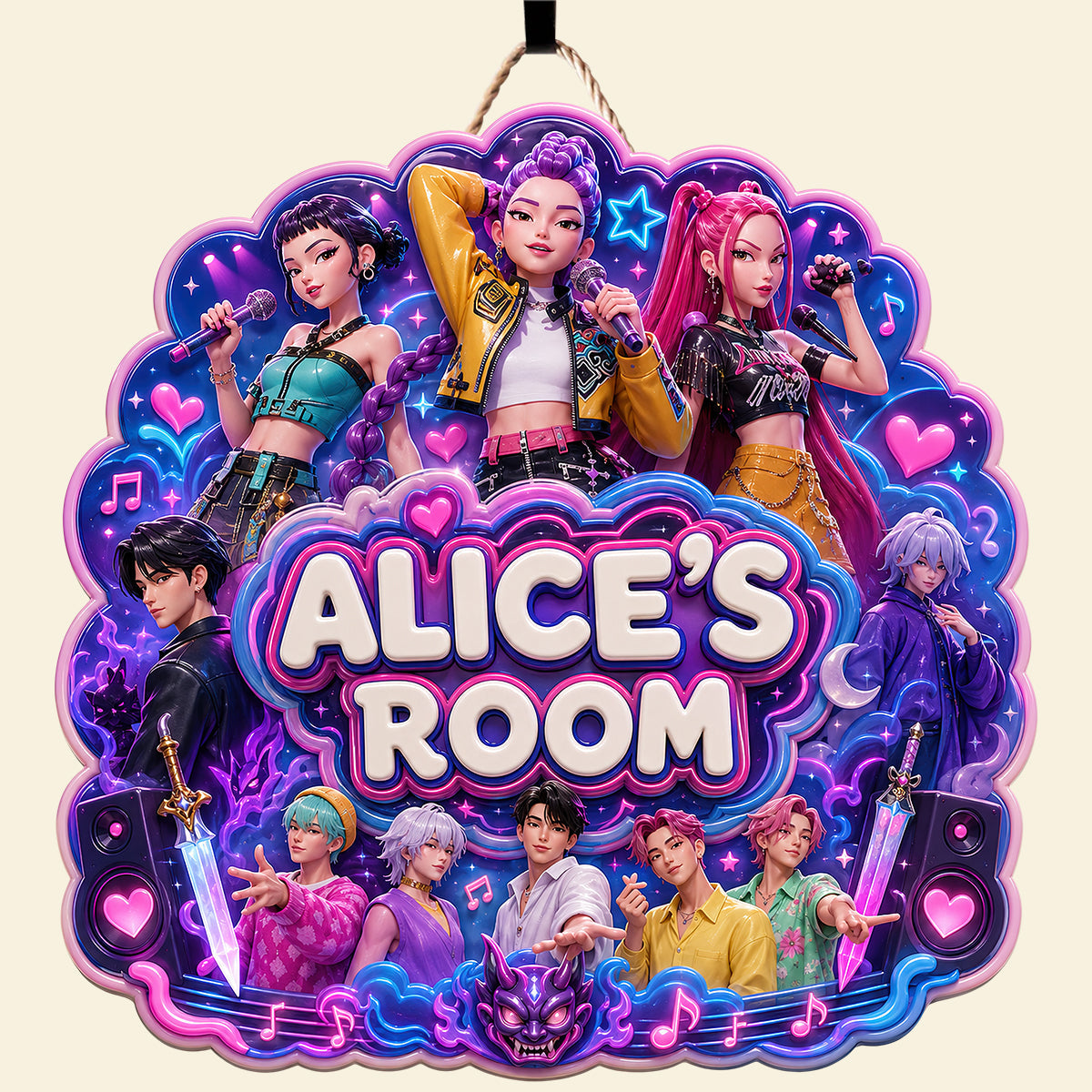 “Transform Your Space with Personalized Magic” - Crystal-style Stage Acrylic Sign - Custom Gift for Friends, Family & Fans Acrylic Sign PopCulturePrints
