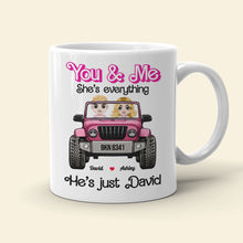 Load image into Gallery viewer, Personalized Couple Coffee Mug - &#39;She&#39;s Everything&#39; Gift for Valentine&#39;s Day Gifts Coffee Mug PopCulturePrints
