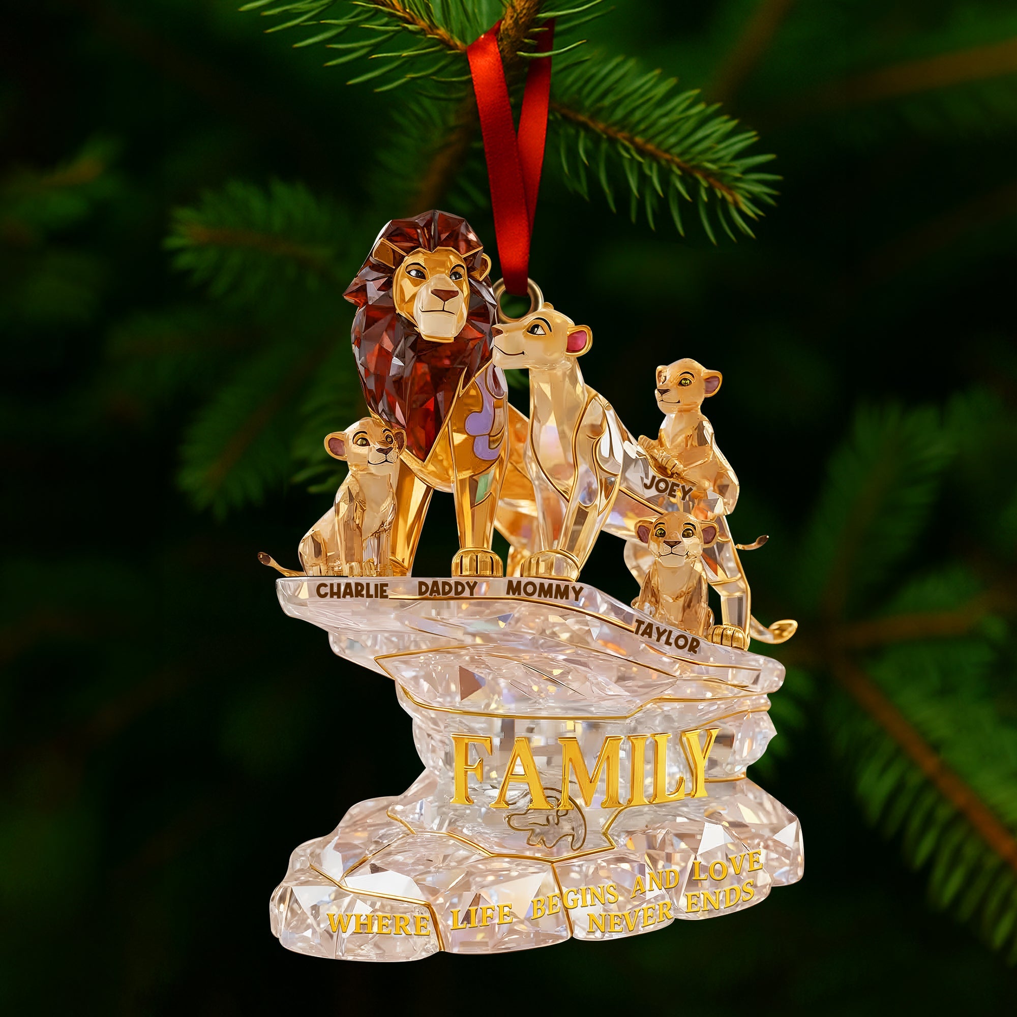 Majestic Family Ornament - Personalized Keepsake for Loved Ones Ornament PopCulturePrints