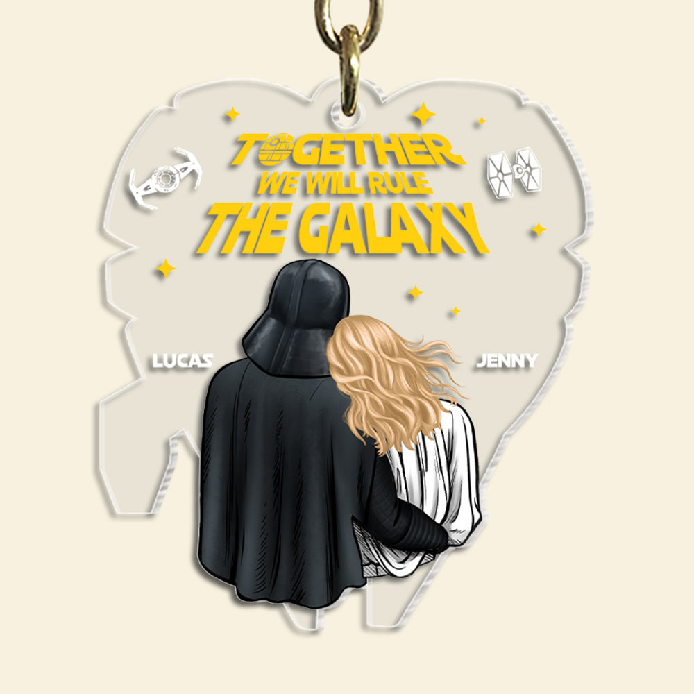 Galaxy Love Personalized Couple Keychain - Unique Valentine's Day Gifts Keychains PopCulturePrints