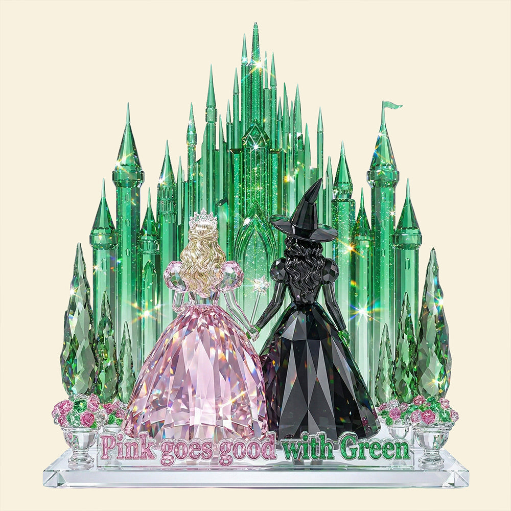 "Pink Goes Good with Green" - Fantasy Castle Light Box Personalized Gift Light Box PopCulturePrints