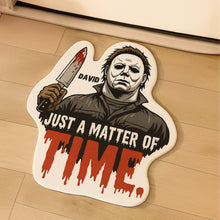 Load image into Gallery viewer, “They All Float Down Here” - Customized Horror Character Doormat - Unique Gift for Horror Lovers Doormat PopCulturePrints
