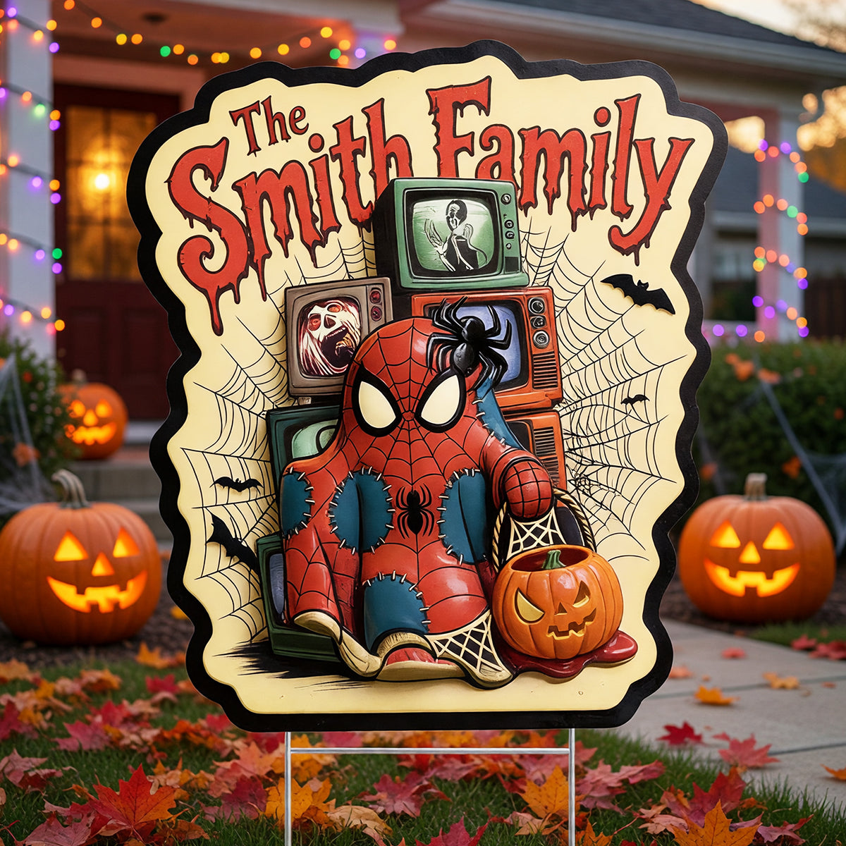 “Trick or Treat with Style!” - Spooky Halloween Yard Sign - Personalized Gift for Families