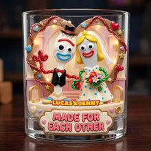 Load image into Gallery viewer, Forever Together Round Glass - Personalized Gifts For Couple 03TYDT240626 Glass PopCulturePrints
