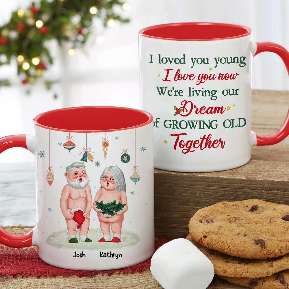 Personalized Old Couple Mug - Unique Christmas and Valentine's Day Gifts for Couples Coffee Mug PopCulturePrints