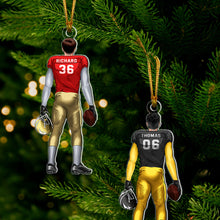 Load image into Gallery viewer, Custom Football Player Acrylic Ornament Ornament PopCulturePrints
