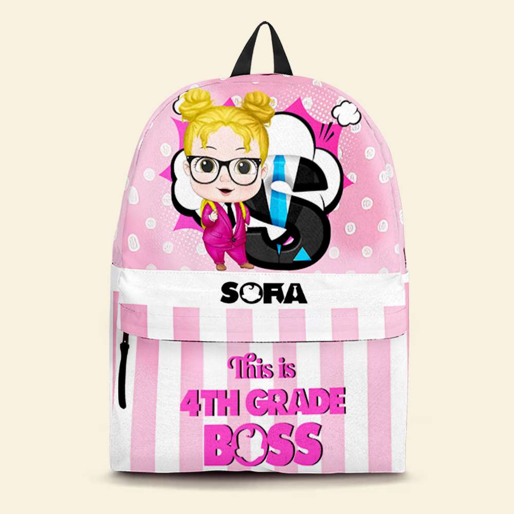 Personalized Back To School Kid's Backpack - Boss Design