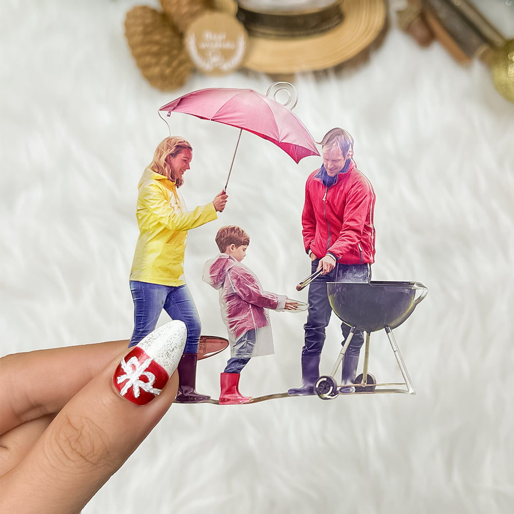 Custom BBQ Grilling Ornaments - Personalized Photo Gifts Ornament PopCulturePrints