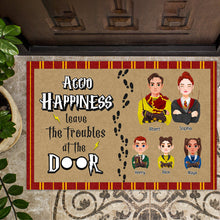 Load image into Gallery viewer, Custom Wizard Family Doormat - Personalized Gifts for Magical Families
