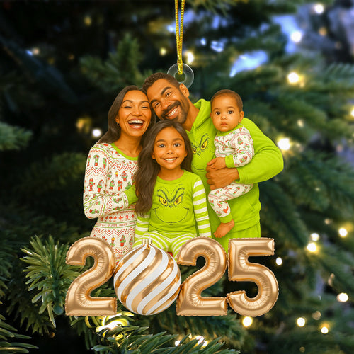 Celebrate Family Love: Personalized Caricature Christmas Ornament - Custom Gift for Parents, Kids, and Friends Ornament PopCulturePrints