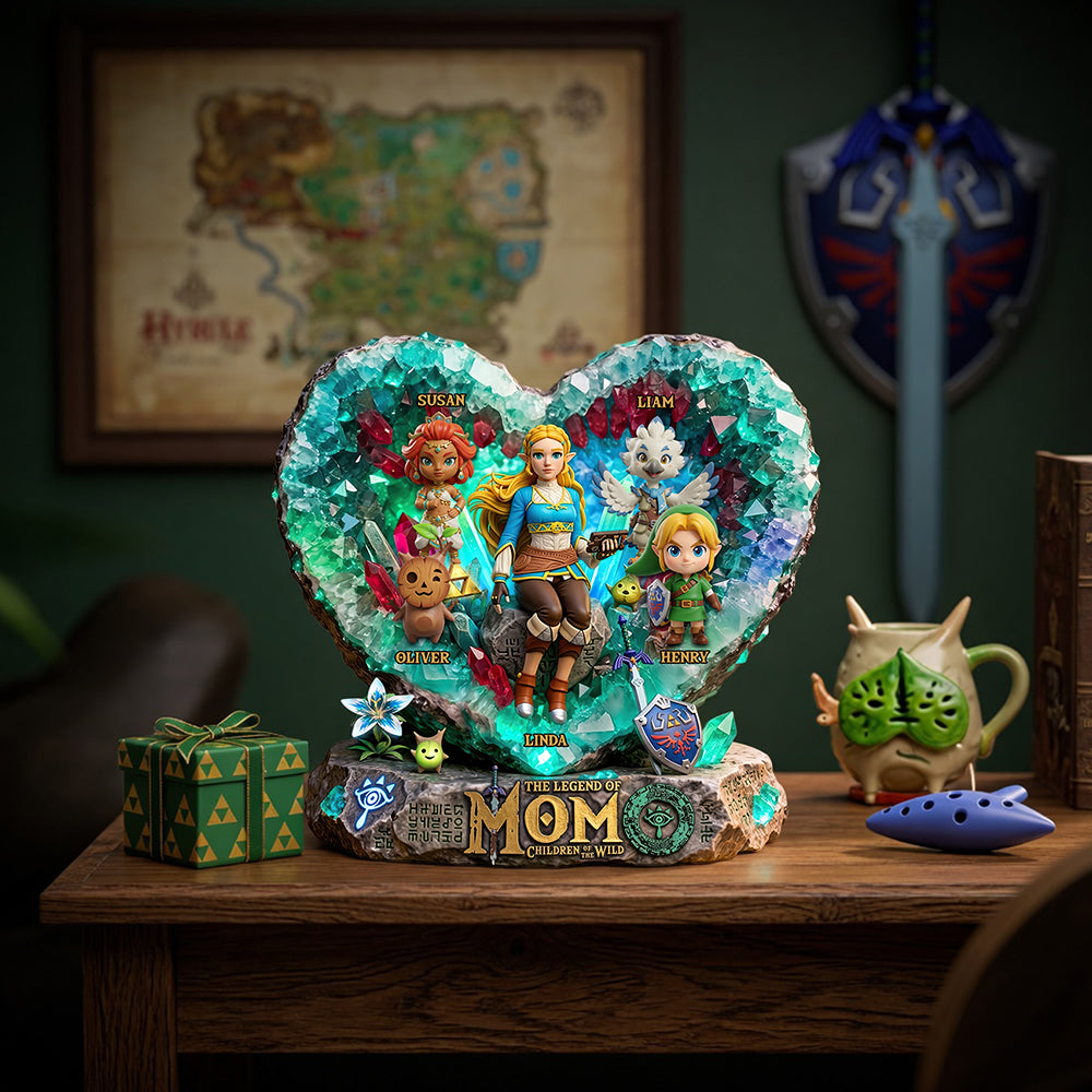 "Celebrate Mom with Little Legends!" - Personalized Acrylic Plaque Gift for Mom, Grandma, and More Shaped Plaques PopCulturePrints