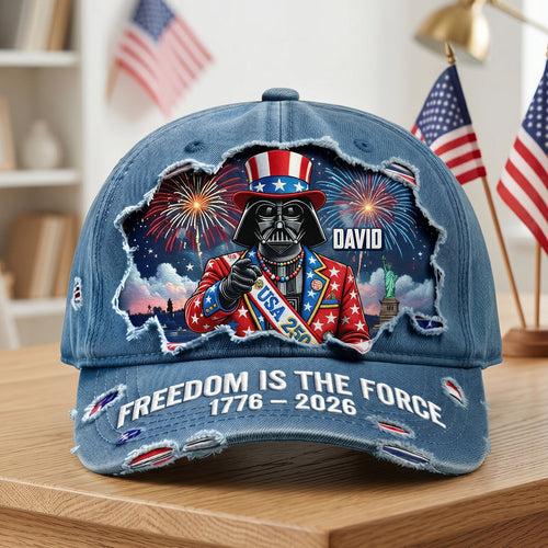 Celebrate Freedom: 250 Years Of Freedom Classic Cap - Personalized Gifts For Patriots Caps PopCulturePrints