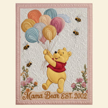 Load image into Gallery viewer, “Mama Bear EST. 2002” - Personalized Blanket - Unique Gift for Mom, Grandma &amp; Loved Ones Blanket PopCulturePrints
