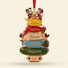 Load image into Gallery viewer, Merry Moments: Personalized Frosted Seaglass Family Christmas Tree Ornament - A Custom Gift for Loved Ones Ornament PopCulturePrints

