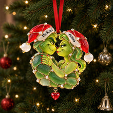 Load image into Gallery viewer, “Celebrate Your Love with a Charming Twist!” - Cute Sea Glass Effect Ornament - Personalized Gift for Couples

