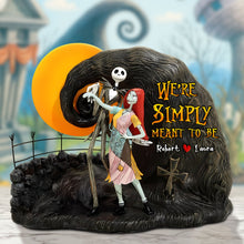 Load image into Gallery viewer, We&#39;re Simply Meant to Be - Horror Couple Plaque - Personalized Gifts for Couples Shaped Plaques PopCulturePrints
