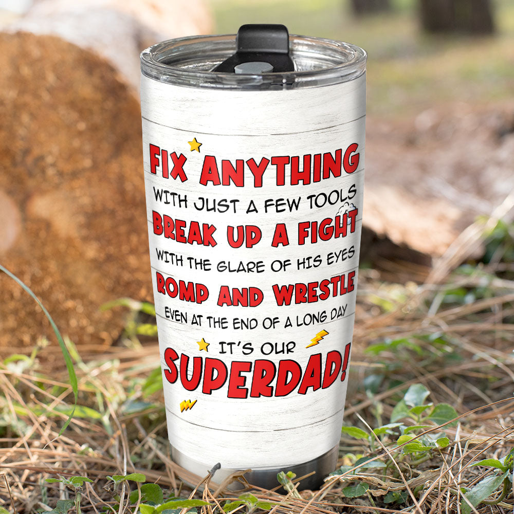 Superdad Personalized Tumbler - Custom Names