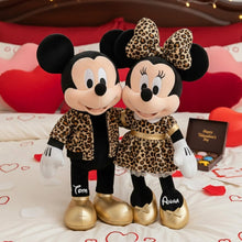 Load image into Gallery viewer, "Celebrate Love with a Roar!" - Leopard Style Animated Couple Shaped Pillow - Personalized Gift for Any Occasion Pillow PopCulturePrints
